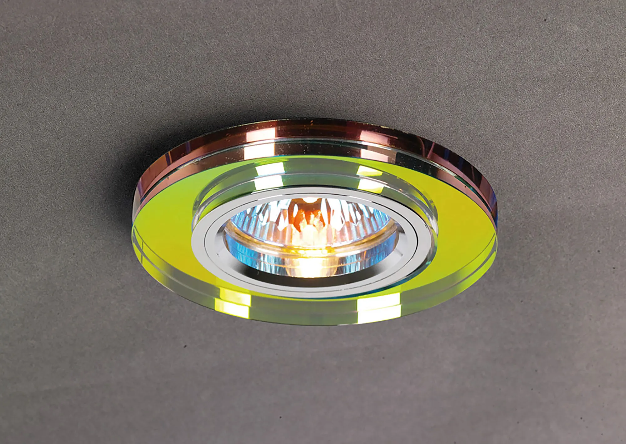 IL30806MC  Crystal Downlight Shallow Round Rim Only Spectrum